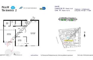 1-bedroom apartments in condo 71 m² in Sunny Isles Beach for $320,000
