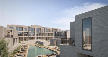 New gated residential complex with a swimming pool and gardens, Emba, Cyprus