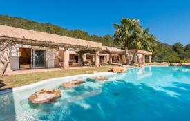 Sea view villa with terraces, summer kitchen, swimming pool in Es Cubells, Ibiza, Balearic islands, Spain for 14,000 € per week