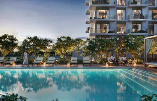 Townhouses in new Golf Dale complex with a golf course, pools, and a clubhouse, close to the international airport, Emaar South, Dubai, UAE for From $736,000