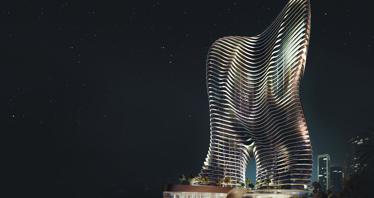 High-rise residential complex Bugatti Residences with a private beach close to a yacht club, Business Bay, Dubai, UAE