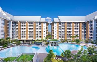 Residence with a swimming pool, restaurants and a conference room at 800 meters from Jomtien Beach, Pattaya, Thailand for From $125,000
