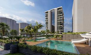 Beachfront residential complex with shopping center and infrastructure, Mahmutlar, Turkey for From 15,687,000 TRY