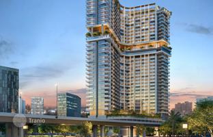 New complex of furnished apartments Rove Home Marasi Drive with swimming pools and a co-working area in the heart of Business Bay, Dubai, UAE for From $325,000