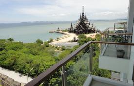 Comfortable penthouse overlooking the sea in a modern condominium with a pool, on the first line of the beach, Pattaya, Chonburi, Thailand for $1,313,000