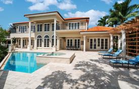 Luxury villa with a pool, a garage, a terrace and a canal view, Coral Gables, USA for 2,529,000 €