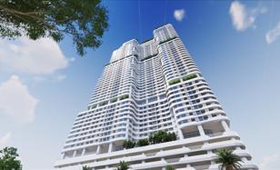 New high-rise complex of furnished apartments with swimming pools and a co-working area in the heart of Phnom Penh, Cambodia for From $99,000