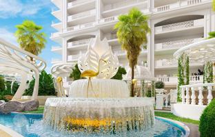New residence Aqua Dimore with unique swimming pools and green areas in Dubai Science Park, in the center of Dubai, UAE for From $245,000