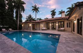 Luxury villa with a backyard, a swimming pool, two garages and a terrace, Miami Beach, USA for $3,585,000