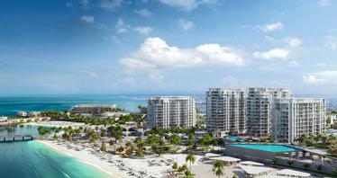 New beachfront residence Nasim Lofts@ Bay Residence with a beach, swimming pools and a panoramic view, Mina Al Arab, Ras Al Khaimah, UAE