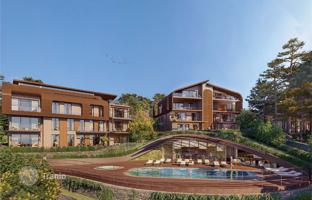 New low-rise residence with a swimming pool and a shopping area, Istanbul, Turkey for From 17,561,000 TRY