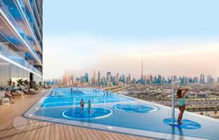 Furnished apartment in the new Oasis complex with a swimming pool and parks in the Silicon Oasis area, Dubai, UAE for $202,000