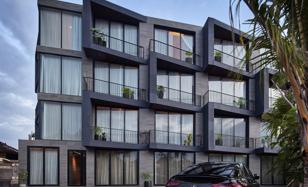 New complex of furnished apartments with a swimming pool and a view of the ocean, Bali, Indonesia for From $165,000