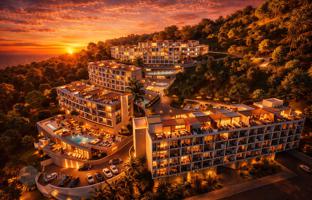 1-bedroom penthouse 121 m² in Kvariati for $317,000