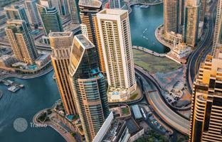 Apartment in the new Pelagos residence with a swimming pool and a private beach near Palm Jumeirah, Dubai Marina area, Dubai, UAE for $867,000