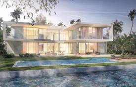 Modern villa with a pool, a terrace, a private dock and a jacuzzi, Golden Beach, USA for $7,950,000