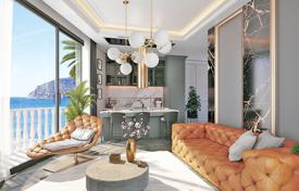 Spacious penthouse in a new beachfront residence with swimming pools, a cinema and a spa area, in the center of Alanya, Turkey for $470,000
