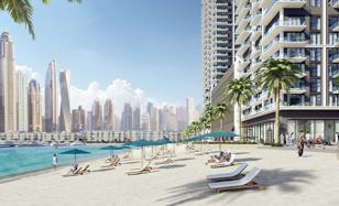 New apartments with views of the sea, marina and large park, in Beach Mansion complex with private beach, Beachfront area, Dubai, UAE for From $726,000