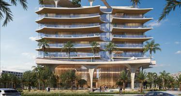 New residence with swimming pool and a co-working space, 1 minutes away from the beach, Ras Al Khaimah, UAE