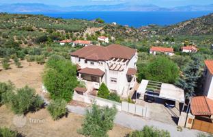 Furnished three-level villa with sea and mountain views in the Peloponnese, Greece for 450,000 €