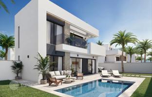 New villas in a complex with a lagoon, Santa Rosalía, Murcia, Spain for 775,000 €