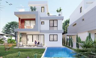 Complex of villas with gardens and terraces near the beach, Agios Tychonas, Cyprus for From 715,000 €