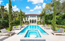 Modern villa a plot, a pool and terraces, Pinecrest, USA for $4,695,000