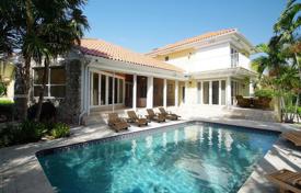 Comfortable villa with a backyard, a swimming pool, a terrace and a garage, Coral Gables, USA for $2,100,000