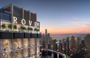 New residential complex Rove Dubai Marina with swimming pools, lounge and co-working areas in the heart of Dubai Marina, Dubai, UAE for From $1,128,000