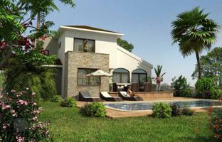 Luxury villas with a swimming pool and a view of the sea at 300 meters from the beach, Oroklini, Cyprus for 1,500,000 €
