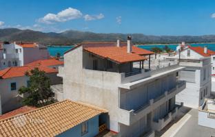 Duplex apartment with a large terrace and beautiful sea views in Lakonia, Peloponnese, Greece. Price on request