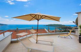 Bright penthouse with three terraces and sea views in a residence with a pool, Becici, Budva, Montenegro for 450,000 €
