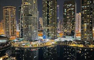 Furnished one-bedroom apartment in a residence Concord Tower with swimming pools and a jacuzzi, JLT, Dubai, UAE for $341,000