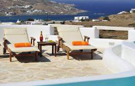 Snow-white Cycladic style villa in Mykonos, Aegean Islands, Greece for $10,700 per week