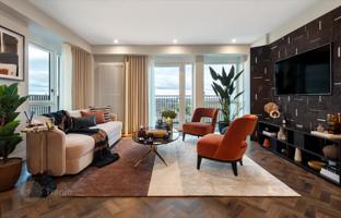 Modern apartment in a new residence with a swimming pool and gardens, Tower Hamlets, London, UK for £777,000