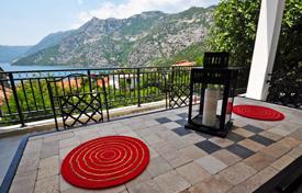 Furnished duplex with a parking, a terrace and a sea view in a club house with a pool and a garden, Risan, Montenegro for 299,000 €