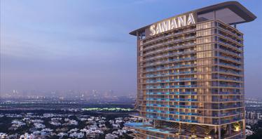 Exclusive residences in the new complex Barari Heights with an infinity pool, spa areas and kids' playgrounds, Majan, Dubai, UAE