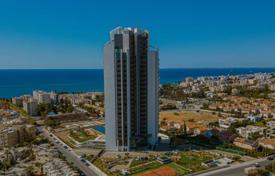 High-rise residence with swimming pools, a tennis court and an underground parking at 300 meters from the sea, Germasogeia, Cyprus for From 1,050,000 €
