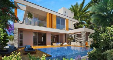 New complex of villas close to the sea and the tourist area of Paphos, Cyprus