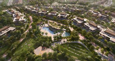 New complex Athlon Premium Villas with swimming pools, parks and a club, Dubailand, Dubai, UAE
