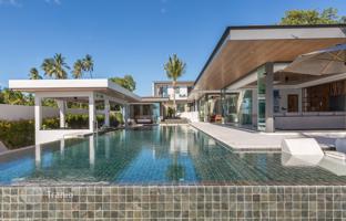 Exquisite villa with a pool, a cinema, a spa on the ocean front, Samui, Thailand for $3,129,000
