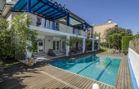 Modern villa with a garden and a pool, with a beautiful view of the sea and the city, Barcelona, Spain for 3,500,000 €