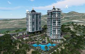 New luxury residence with a park, swimming pools and a tennis court close to the sea, Alanya, Turkey for From $124,000