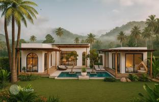 Complex of furnished villas with swimming pools, gardens and picturesque views close to Bang Po Beach, Samui, Thailand for From $219,000