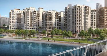 Cedar Creek Beach — apartments in a residential complex by Emaar with terraces, park and harbour views in Dubai Creek Harbour