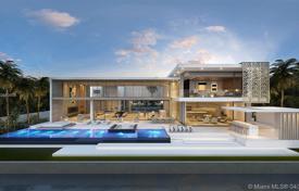 Spacious villa with a pool, a patio, a summer kitchen, a garage and a terrace, Miami Beach, USA for $12,450,000