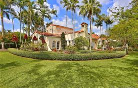 Comfortable villa with a garden, a backyard, a pool and a terrace, Coral Gables, USA for $1,995,000