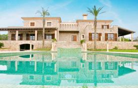 Beautiful villa with a pool and a large plot with a forest in Ariany, Mallorca, Spain for 2,655,000 €