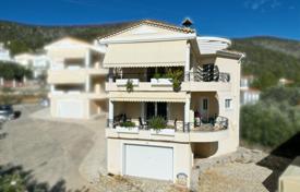 Three-storey furnished villa with a garden at 150 meters from the sea, Korfos, Greece for 315,000 €