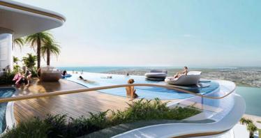Duplex apartments in new Wynwood Residence, 5 minutes from a yacht club, beaches and golf courses, Dubai Islands, Dubai, UAE